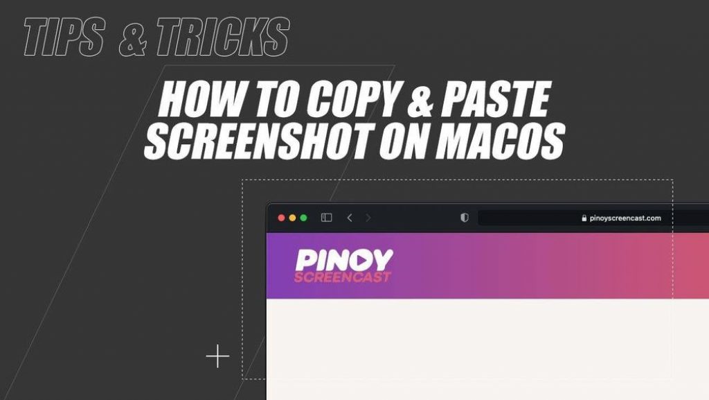 How to copy and paste screenshot image on MacOs