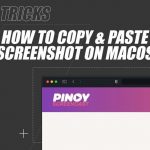 How to copy and paste screenshot image on MacOs