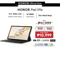 Front view of HONOR Pad X9a showing its 11.5-inch 120Hz 2.5K Fullview Display
