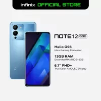 Infinix Note 12 smartphone showing its large display and sleek design.