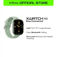 Infinix XWatch H4 smartwatch showing its display and sleek design on a wrist.