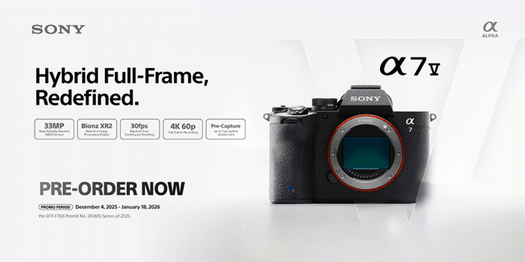 Sony Alpha 7 V Full-Frame Hybrid Camera Launches In PH: 33MP, AI Autofocus, 4K 120p