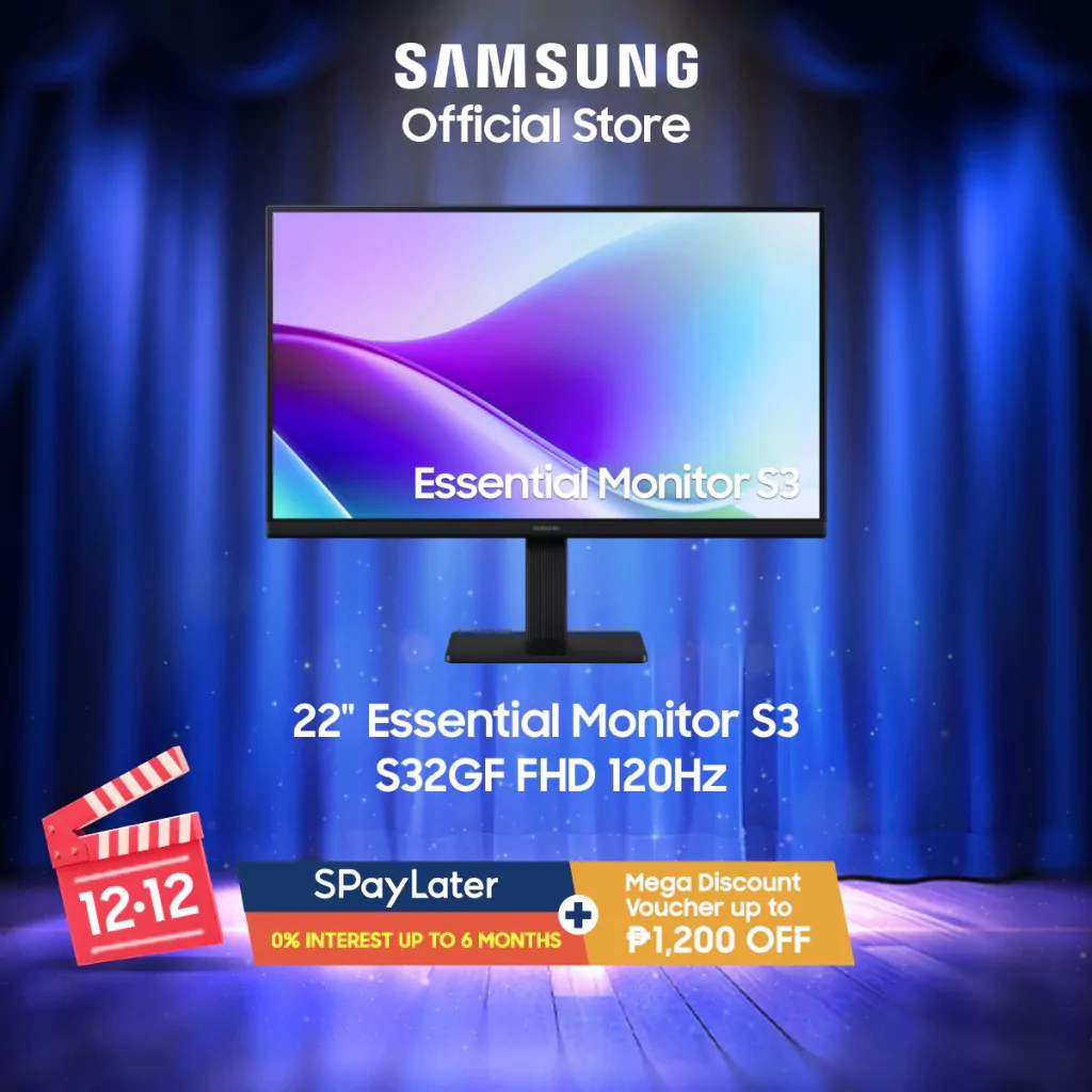 22" Essential Monitor S3 S32GF FHD 120Hz LS22F320GAEXXP