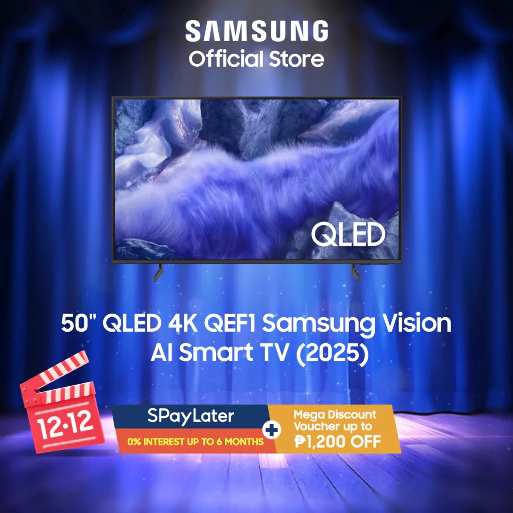 50" QLED 4K QEF1 Samsung Vision AI Smart TV (2025) QA50QEF1AGXXP
