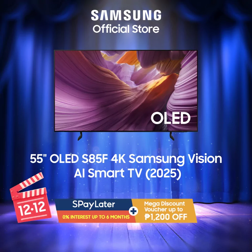 55" OLED S85F 4K Samsung Vision AI Smart TV (2025) QA55S85FAEXXP