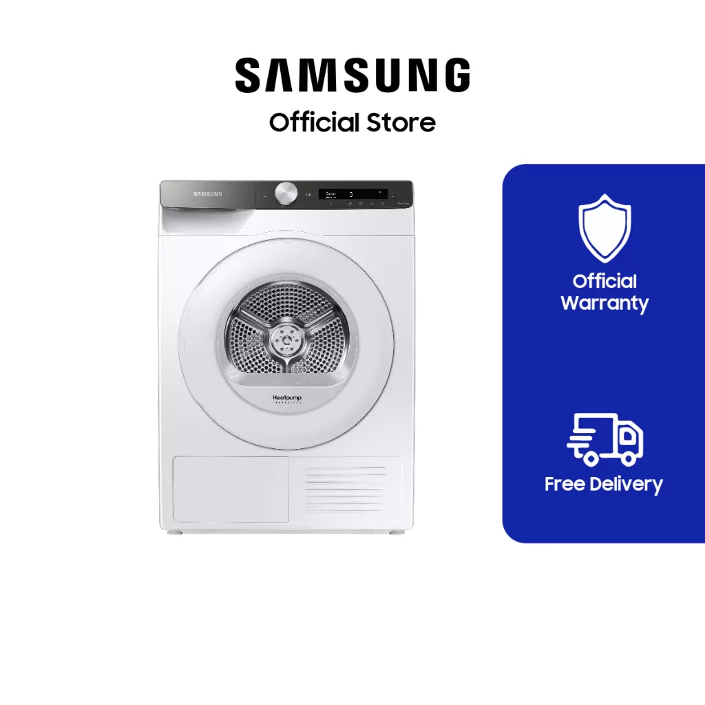 Samsung DV80T5220TT/TC 8 kg Front Load Dryer with AI Control and Heat Pump Technology