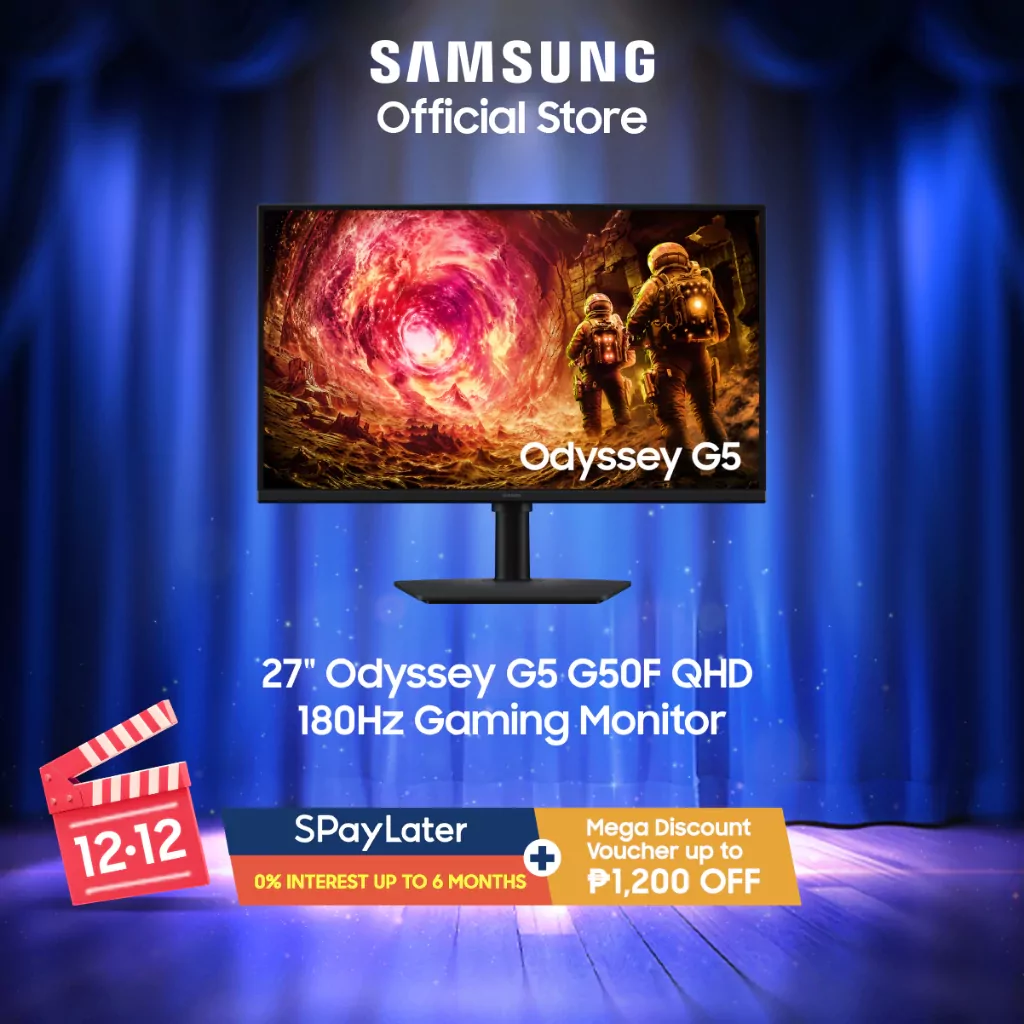 27" Odyssey G5 G50F QHD 180Hz Gaming Monitor LS27FG502EEXXP