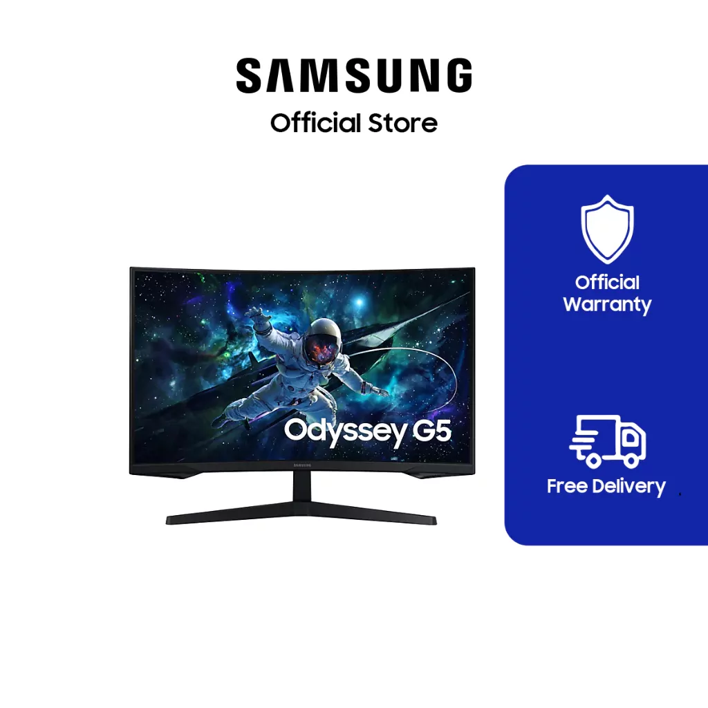 32" Odyssey G5 G55C QHD 165Hz Curved Gaming Monitor LS32CG552EEXXP