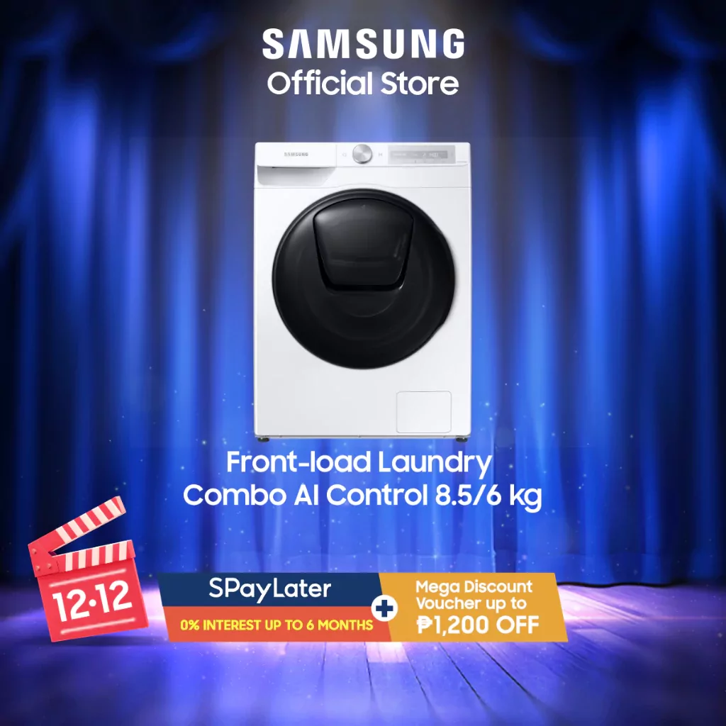 Samsung WD85T654DBH/TC 8.5 kg Washer 6 kg Dryer Front Load Combo Washing Machine with Add Wash™