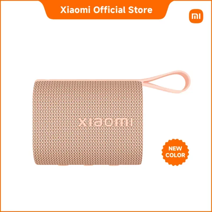 Xiaomi Sound Pocket 5W portable Bluetooth speaker shown in hand or on surface.