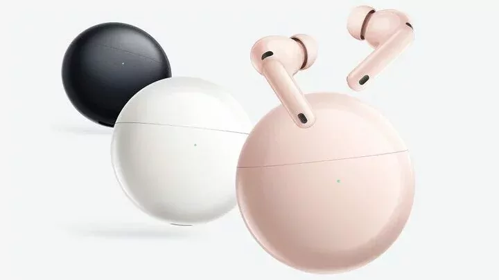 HUAWEI FreeBuds 7i wireless earbuds in Black, Pink, and White colors with ANC and long battery life.